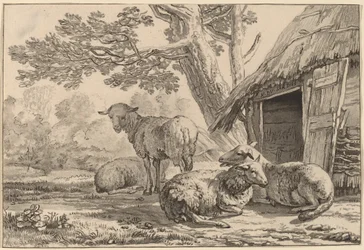 Schafstall, 1781, veröffentlicht 1787