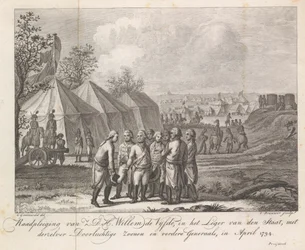 Wilhelm V. mit seinen Söhnen im Heerlager, 1794