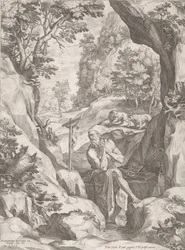 Der heilige Hieronymus als Büßer in der Wildnis, 1573
