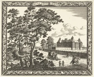 Ansicht des Palastes Honselaarsdijk