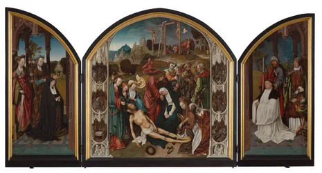 Triptychon mit der Beweinung Christi