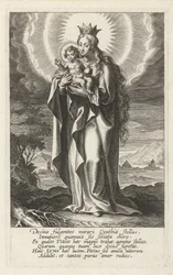Gekrönte Maria mit Kind