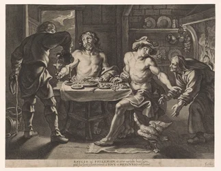 Jupiter und Merkur im Haus von Philemon und Baucis