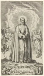 Christus mit zwei Engeln