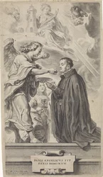 Kommunion des Hl. Stanislaus Kostka (?) bei einem Engel