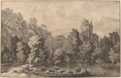 Tal mit einer alten Burg