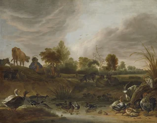 Landschaft mit einem Hirten
