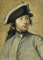 Porträt von Ludolf Backhuysen II, Maler und Dragoner, Enkel des Marinemalers Ludolf Backhuysen I