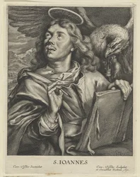 Evangelist Johannes S. IOANNES (Titel auf Objekt) Vier Evangelisten (Serientitel)