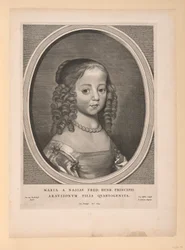 Maria, Prinzessin von Oranien-Nassau, aus Neun Porträts
