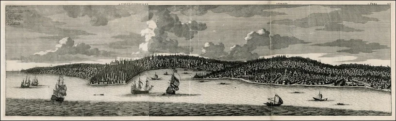 1698 Ansicht von Konstantinopel und Pera von Cornelis De Bruyn