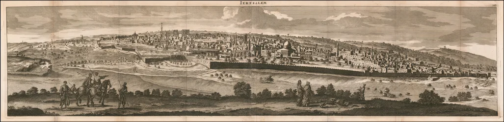 1698 Ansicht von Jerusalem von Cornelis De Bruyn