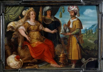 Vier Teile der Welt: Asien. Gemälde von Cornelis De Baellieur (1607-1671), flämische Schule