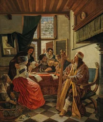 Musizierende Gesellschaft in einem Innenraum, 1670er Jahre
