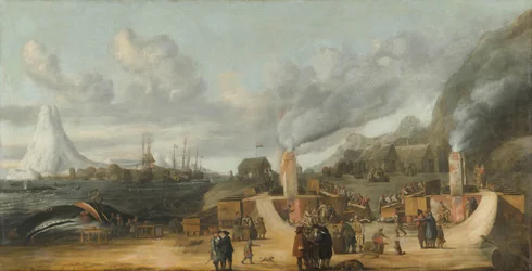 Die Walölraffinerie in der Nähe des Dorfes Smerenburg