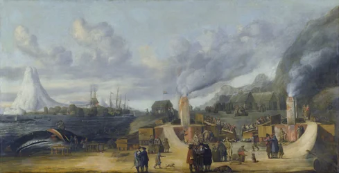 Die Walölraffinerie in der Nähe des Dorfes Smerenburg