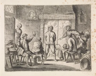 Bauern in einer Herberge