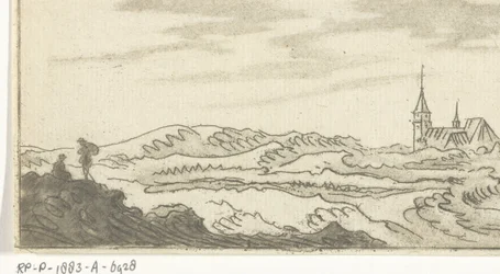 Dünenlandschaft mit einer Kirche