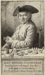Porträt von Johann Michael Fleischmann