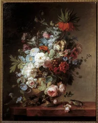 Stillleben mit Blumen Gemälde von Corneille Van Spaendonck (1756-1840) 1789