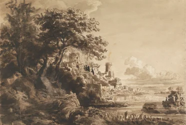 Landschaft mit Schloss