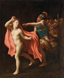 Der Verrat Christi, mit einem Soldaten, der Markus den Evangelisten verfolgt