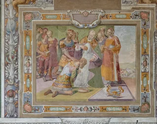 Der Zyklus der Taten von Gottfried von Bouillon bei der Eroberung Jerusalems, um 1589-94