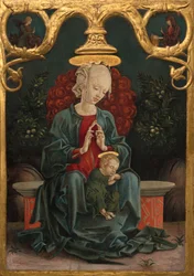 Madonna und Kind im Garten, ca. 1460-70