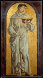 Der heilige Antonius von Padua beim Lesen