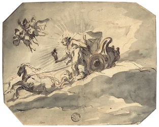 Apollo in seinem Wagen