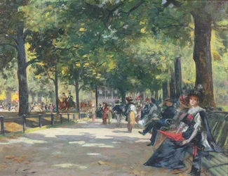 Elegante Figuren, Rotten Row, Hyde Park, London