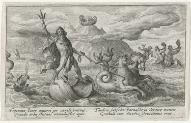 Neptun beruhigt die Wellen (Metamorphosen von Ovidius)