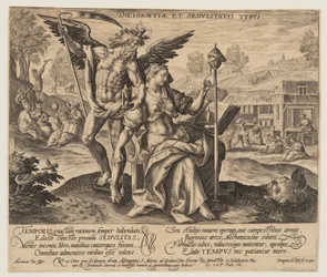 Diligentiae et Sedulitatis Typus, aus Zeit mit Tugenden und Lastern