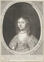 Porträt von Louise Henriëtte, Prinzessin von Oranien, im Alter von 12 Jahren