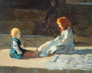 Kinder in der Sonne, ca. 1860