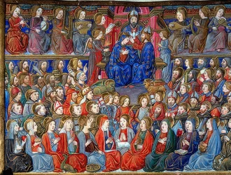 Die Krönung Mariae (c.151v). 1476