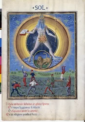 Sonne mit dem Sternzeichen Löwe