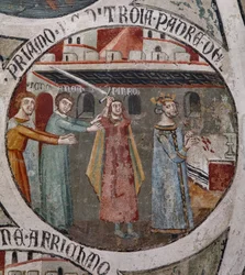 Der Tod des Priamos durch die Hand von Pyrrhus