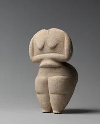 Endneolithische weibliche Figur, 4500-4000 v. Chr. (Marmor)