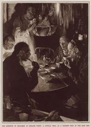 Eine typische Mahlzeit in einem chinesischen Laden im East End