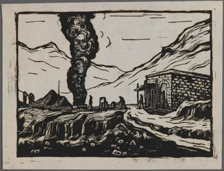 Stahlraffinerie, ca. 1945