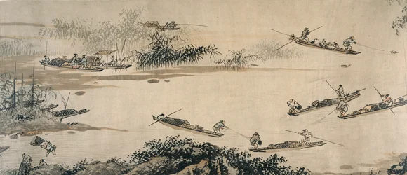 Fischer an einem Herbstfluss, Ming-Dynastie, 15. Jahrhundert