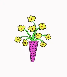 Vase mit Blumen