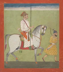 Jhujhar Singh zu Pferd
