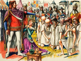 Bürger von Calais und König Eduard III. von England im Jahr 1347