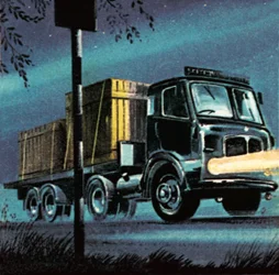 Lastwagen der staatlichen British Road Services