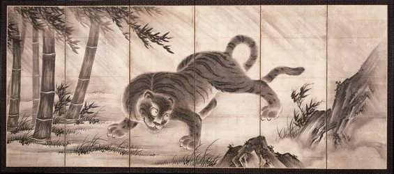 Tiger [links vom Paar Drache und Tiger], Mitte des 16. Jahrhunderts