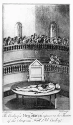Der Körper eines Mörders im Theater der Surgeons