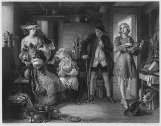 Eine Szene aus Midas, nach dem Bild in der Königlichen Sammlung (Stich)