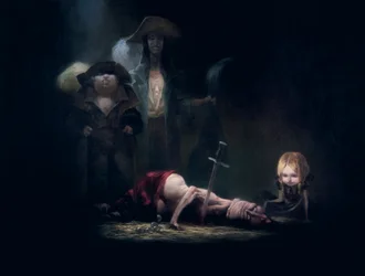 Der Tod von Blaubart, aus Blaubart von Charles Perrault (1628-1703)